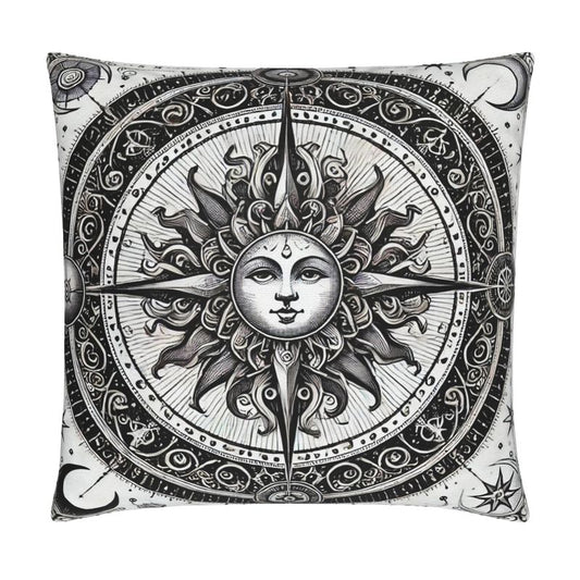 The Sun Tarot-Inspired Cushion Cover – Radiate Positivity and Style