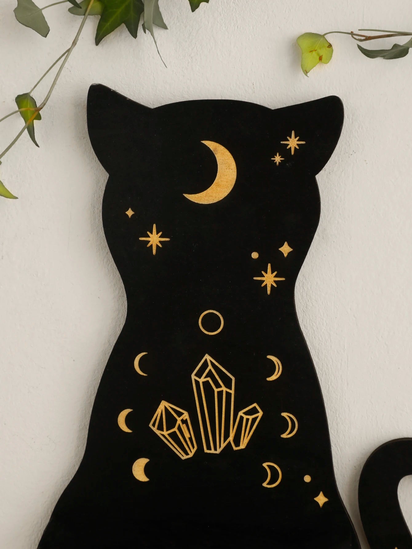 Black Cat Wooden Shelf