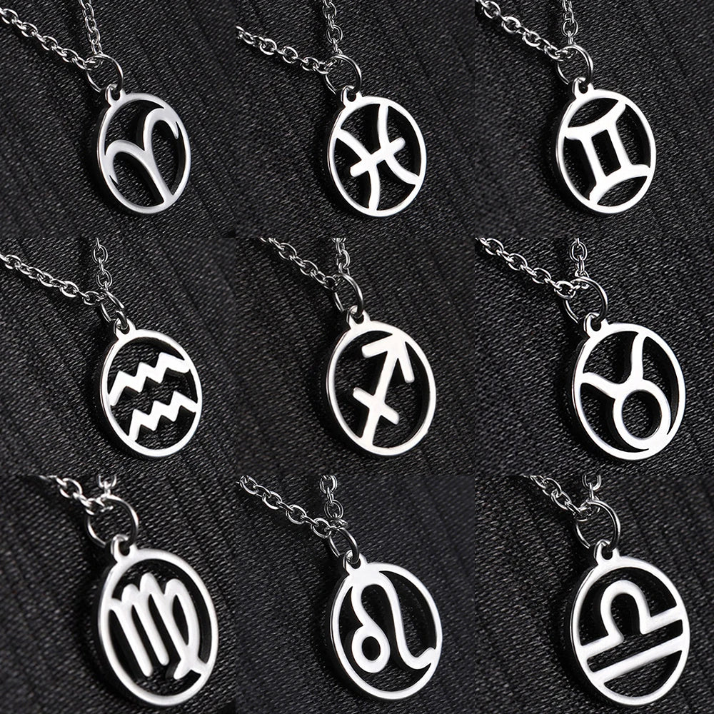 Zodiac Stainless Steel Necklace