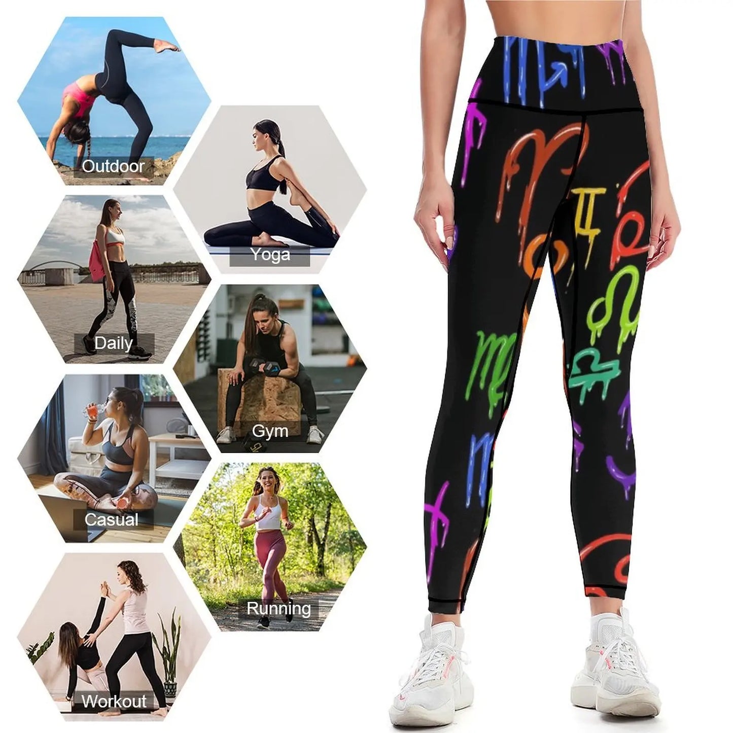 Bleeding/Grafiti Zodiac Leggings