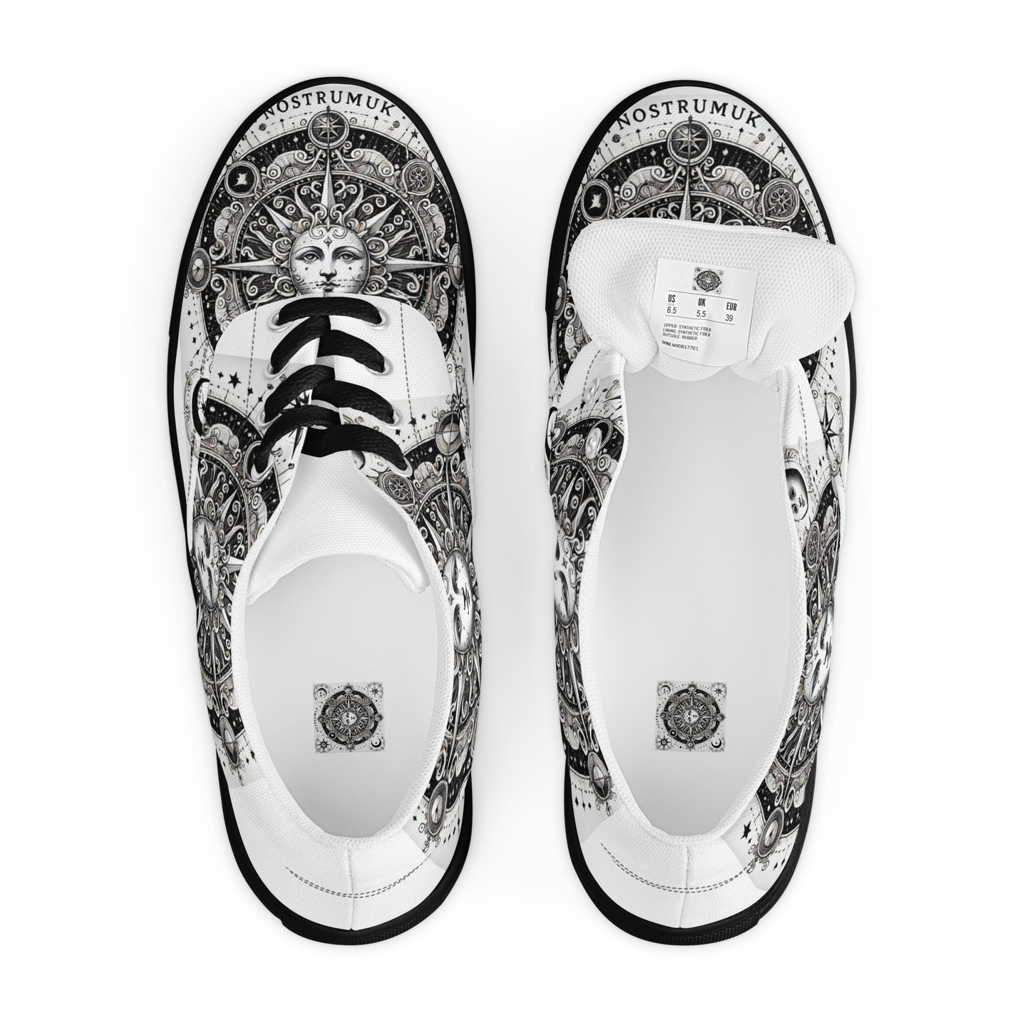 Zapatos con cordones Tarot personalizados: zapatos Tarot The Sun personalizados para mujer