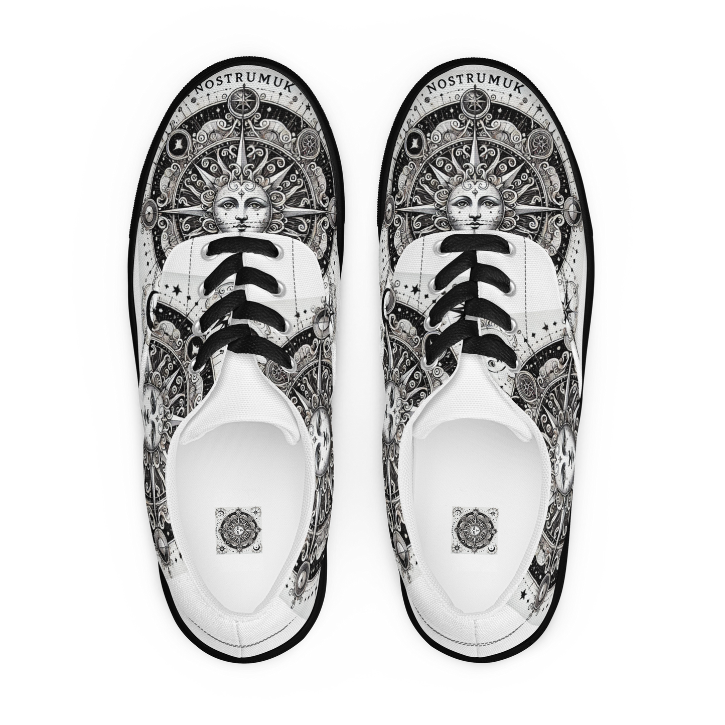 Zapatos con cordones Tarot personalizados: zapatos Tarot The Sun personalizados para mujer