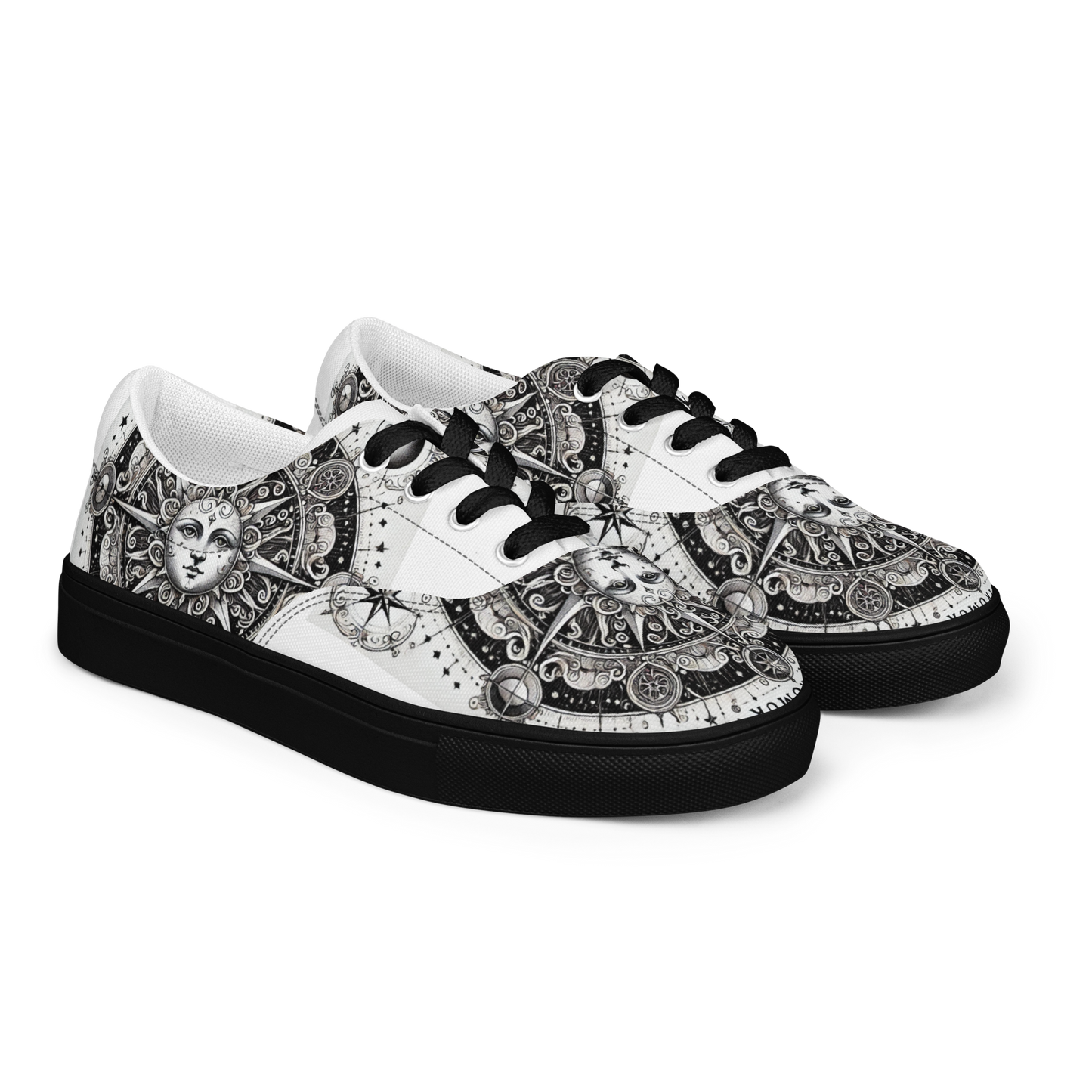 Custom Tarot Lace-up Shoes: Personalized Tarot The Sun Women Shoes