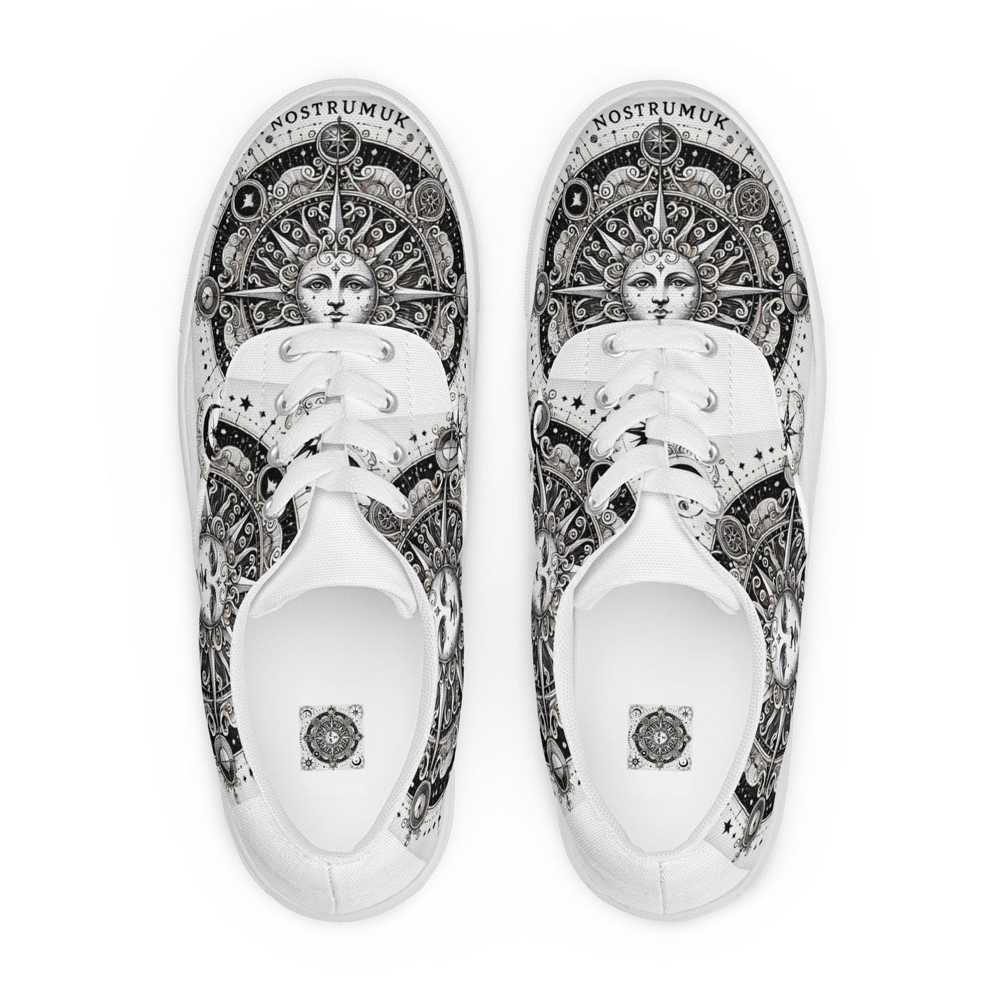 Zapatos con cordones Tarot personalizados: zapatos Tarot The Sun personalizados para mujer